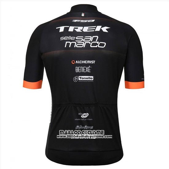 2018 Maillot Ciclismo Trek Selle San Marco Noir Manches Courtes et Cuissard
